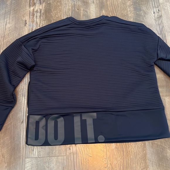 Nike Dri-fit ribbed lightweight JUST DO IT sweatshirt - Picture 4 of 5